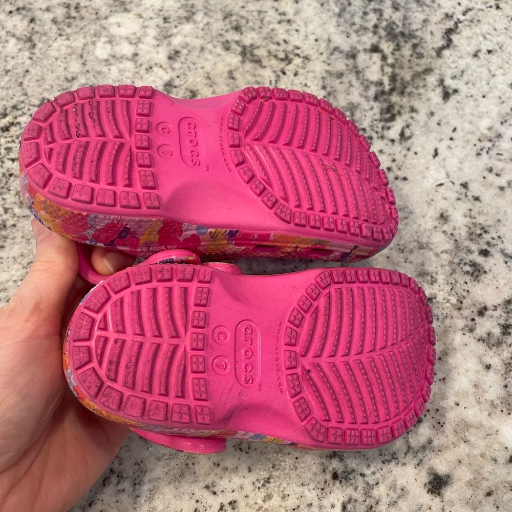 CROCS Kids Water Shoes - Pink and Orange - Picture 6 of 6